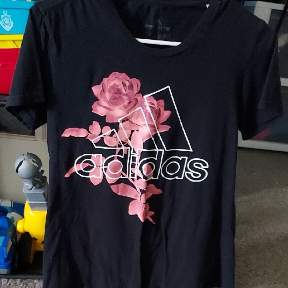 Adidas Black Graphic Short Sleeve Tee